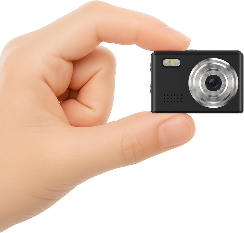 Dienspeak Mini Camera 1080P HD Video Recorder - Keychain Digital Camcorder with 64GB Card, 0.96" HD Display, Long Battery Life, Ultra-Portable Tiny Camera for Travel/Vlog/Night Shots, Black - Image 1